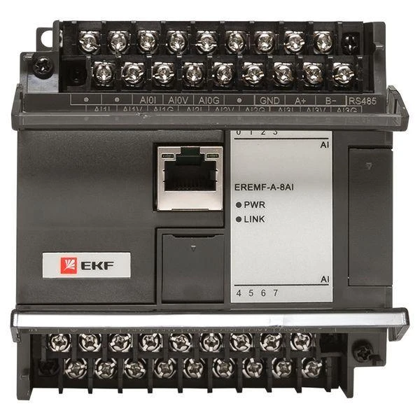 Модуль аналогового ввода EREMF 8 PRO-Logic (без поверки) EKF EREMF-A-8AI 8