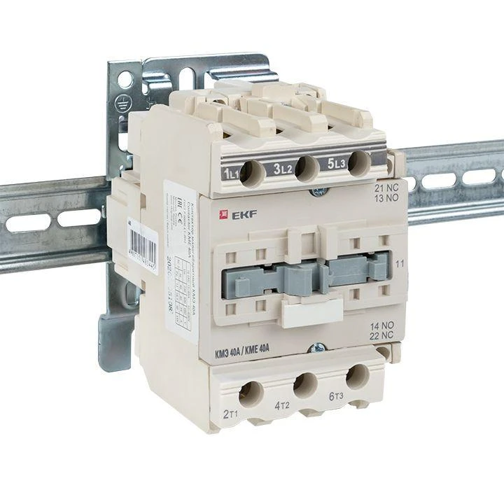 Контактор КМЭ 40А кат. 195.5-253В AC 1НО+1НЗ EKF ctr-s-40-220 6