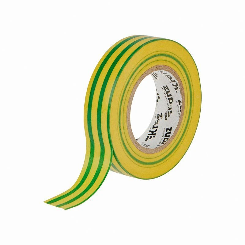 Изолента ПВХ 0.13х19мм 25м желт./зел. (уп.5шт) Kranz KR-09-2207 2