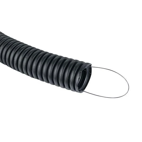 Труба гофрированная ПНД d32мм с протяжкой черн. (уп.50м) Plast PROxima EKF tpnd-32n 2