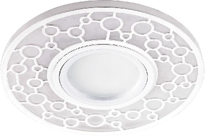 Светильник встраиваемый с LED подсветкой Feron CD990 потолочный MR16 G5.3 белый 32669