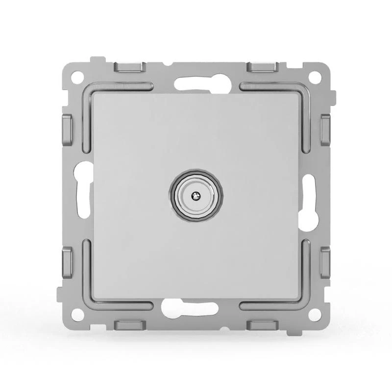 Розетка TV проходная СП Pixel 4DB механизм алюм. TOKOV ELECTRIC TKE-PX-A1P-C03 1