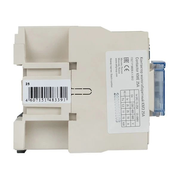 Контактор КМЭ-2 25А кат. 230В AC 1НО EKF ctr-s-25-220 7