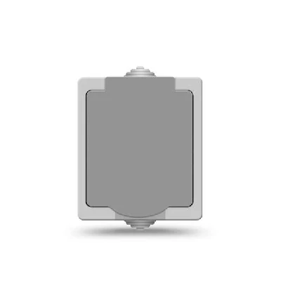 Розетка Аллегро с заземл. защ. шторки с крышкой IP54 сер. UNIVersal 1282