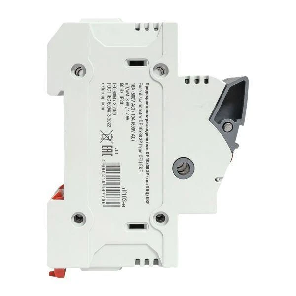 Предохранитель-разъединитель DF 10х38 3п (тип ПВЦ) EKF df103-e 9