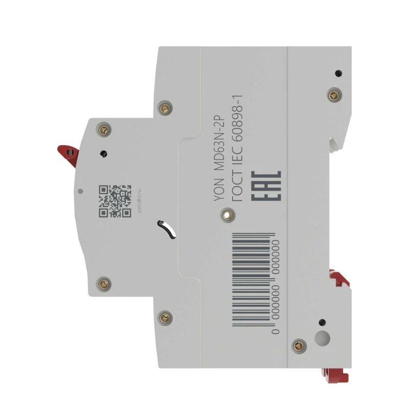 Выключатель автоматический модульный 2п C 25А 6кА MD63N YON MD63N-2PC25 2