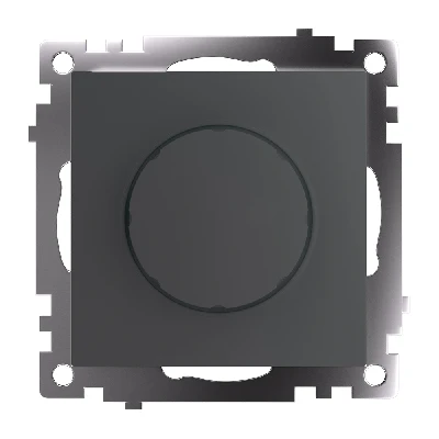 Выключатель диммирующий TRIAC (механизм) 250В, 500W, серия Катрин, графит, GLS10-7106-06 49413