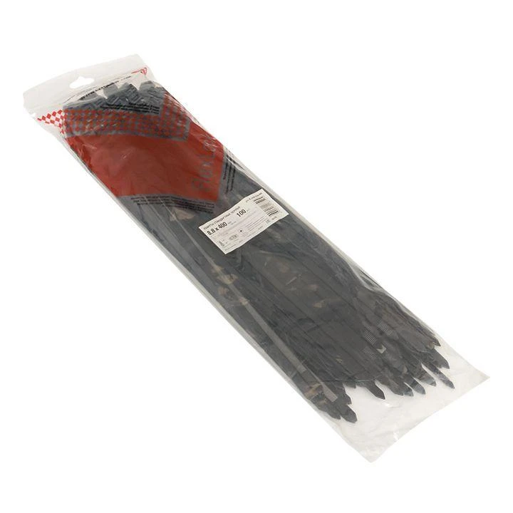 Хомут P6.6 4.8х400 FlexLock стандартный черн. (уп.100шт) PROxima EKF plc-fl-ctsb-4.8x400 2