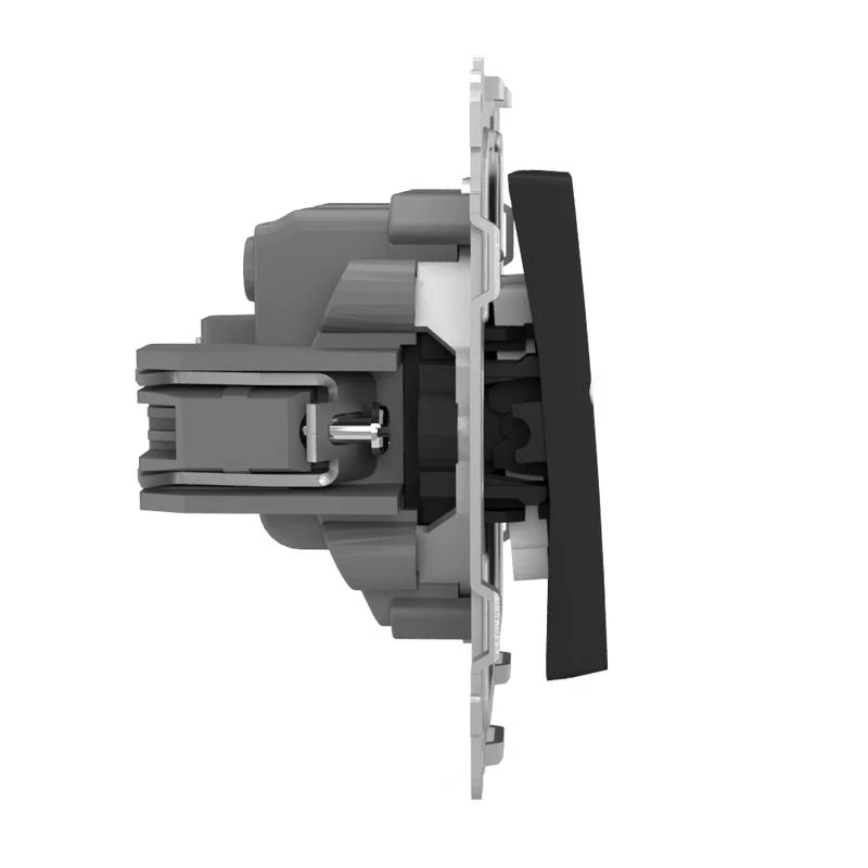 Выключатель 2-кл. СП Pixel 10А IP20 с индикатором механизм карбон TOKOV ELECTRIC TKE-PX-V2I-C14 3