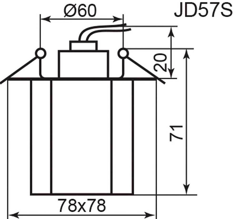 Светильник встраиваемый Feron JD57S потолочный JC G4 прозрачный 17265 1