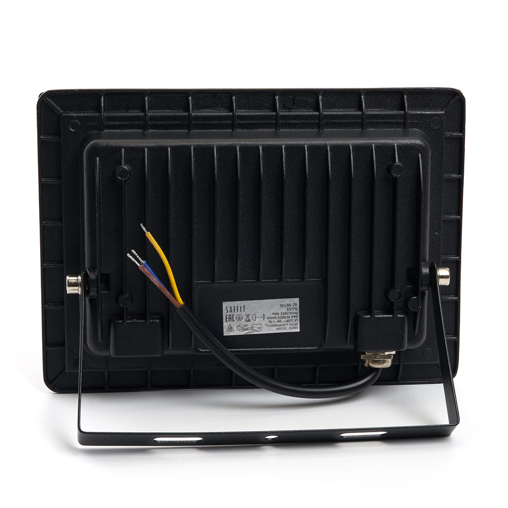 Светодиодный прожектор SAFFIT SFL90-70 IP65 70W 6400K черный 55176 1