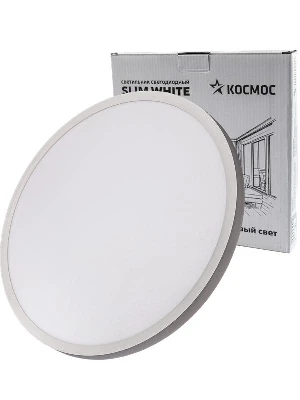 Светильник светодиодный SLIM WHITE 48Вт 4500К IP40 3480лм 230В 500х25мм КОСМОС KSlim48w_W4500K