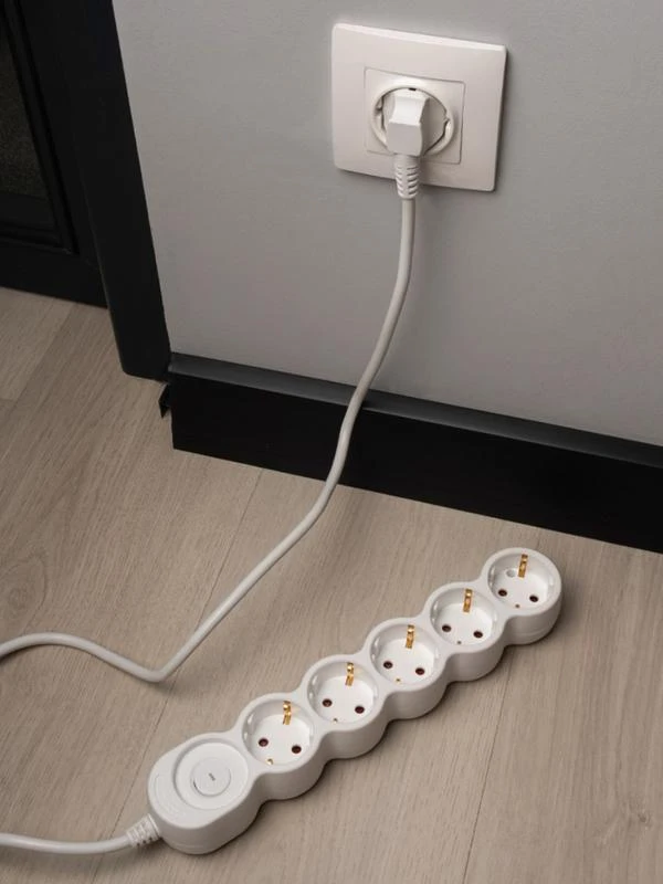 Удлинитель EX-05GS-500 (5х5) заземл. выкл. JazzWay 5065208 5