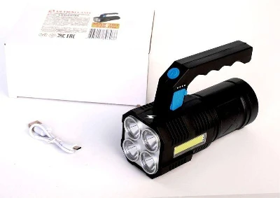 Фонарь аккумуляторный LED53766 4В 4LED+COB 3Вт 4 режима USB бокс черн. Ultraflash 15017