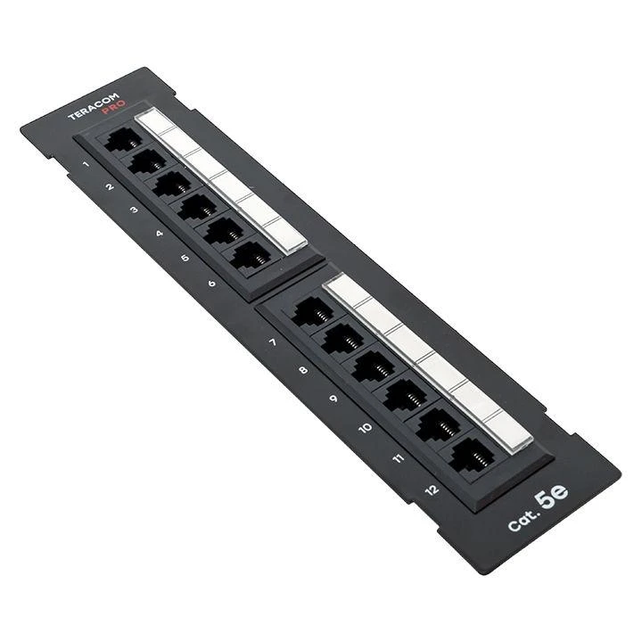 Патч-панель настенная кат.5E UTP неэкранир. 12 портов RJ45 Dual IDC TERACOM PRO EKF TRP-WPP-5EUTP-12 1