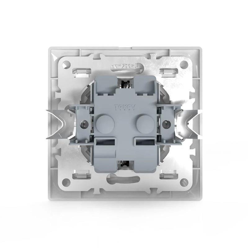 Розетка 1-м СП AVA 16А IP20 с заземл. защ. шторки в сборе бел. TOKOV ELECTRIC TKL-AV-R1FZSF-C01 4