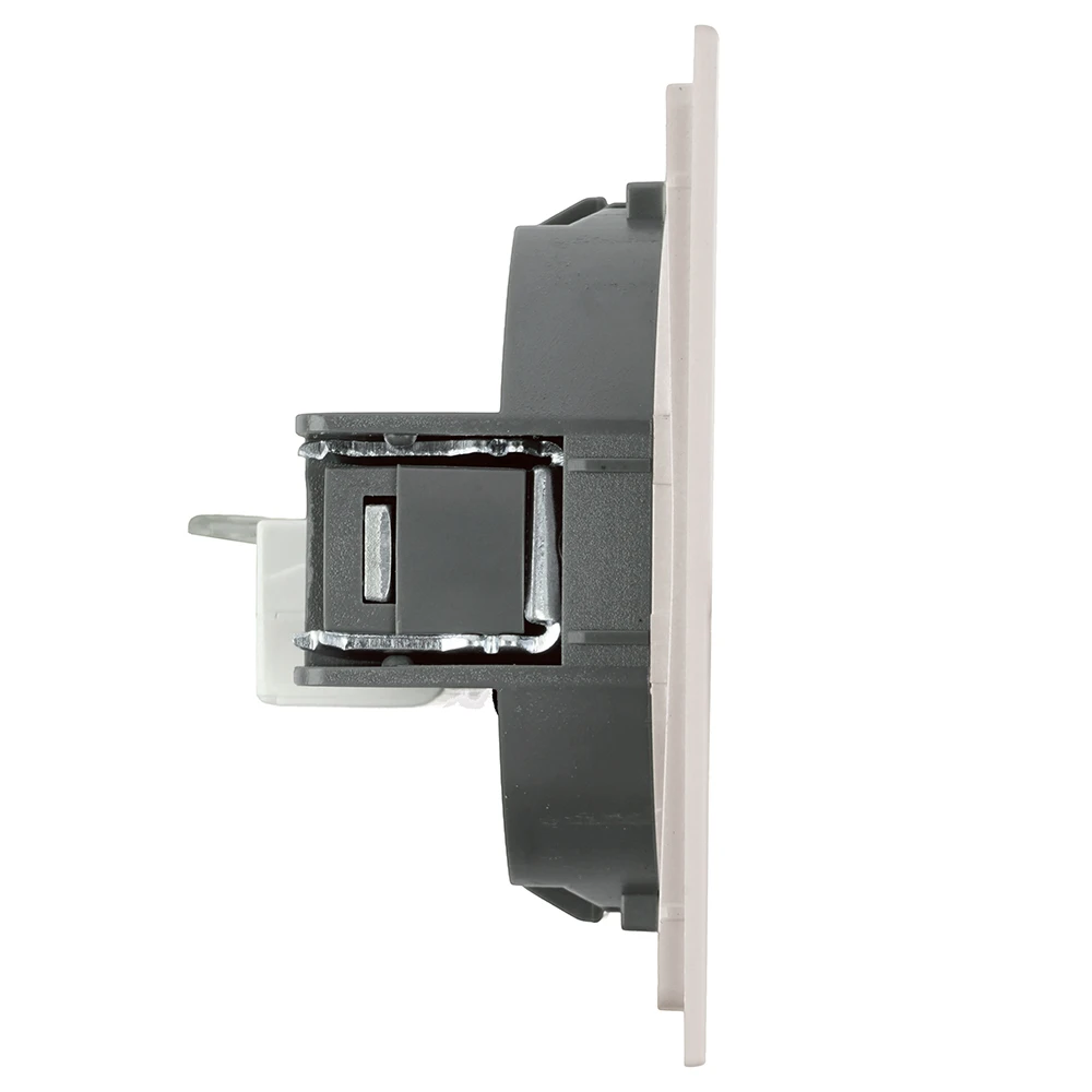 Розетка компьютерная 1-местная RJ-45 (механизм), STEKKER, серия Мия, RST00-3117-08, пудровый жемчуг 50480 2