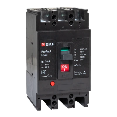 Выключатель автоматический 3п 16А 15кА LS63 ProPact EKF mccb-63-15-3-16-ls