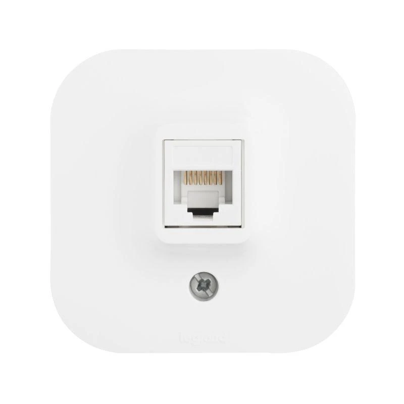 Розетка компьютерная 1-м ОП Quteo RJ45 кат.5E UTP бел. IEK 782224 1