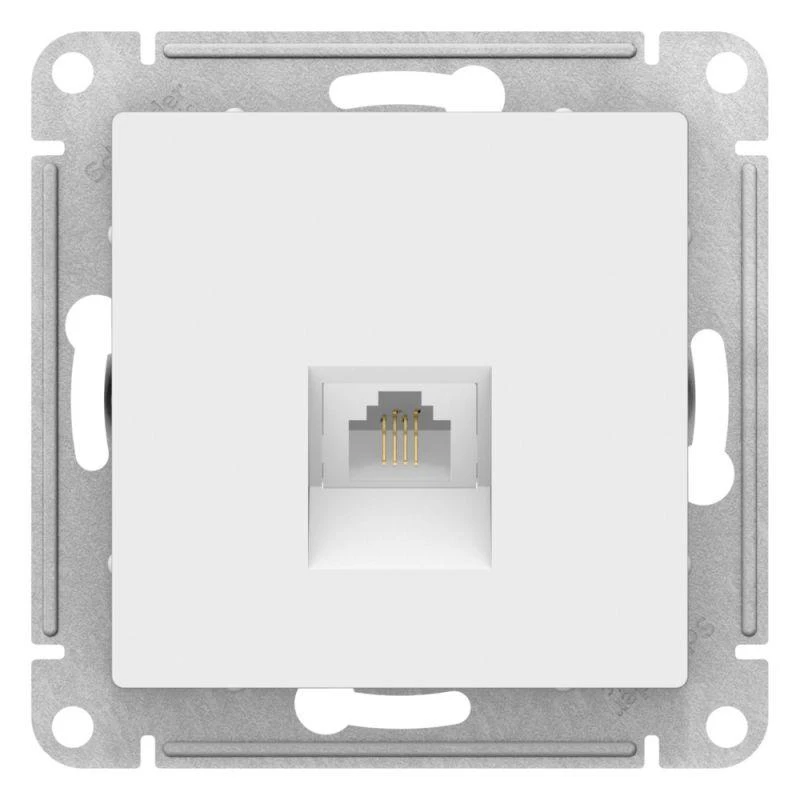 Розетка телефонная AtlasDesign RJ11 механизм лотос SE ATN001381 2