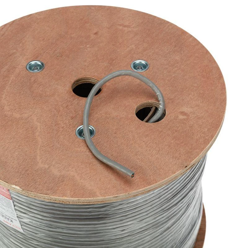 Кабель витая пара F/UTP кат.6 4х2х0.57 23AWG solid ZH нг(А)-HF INDOOR CU сер. (305м) Rexant 01-0167 2