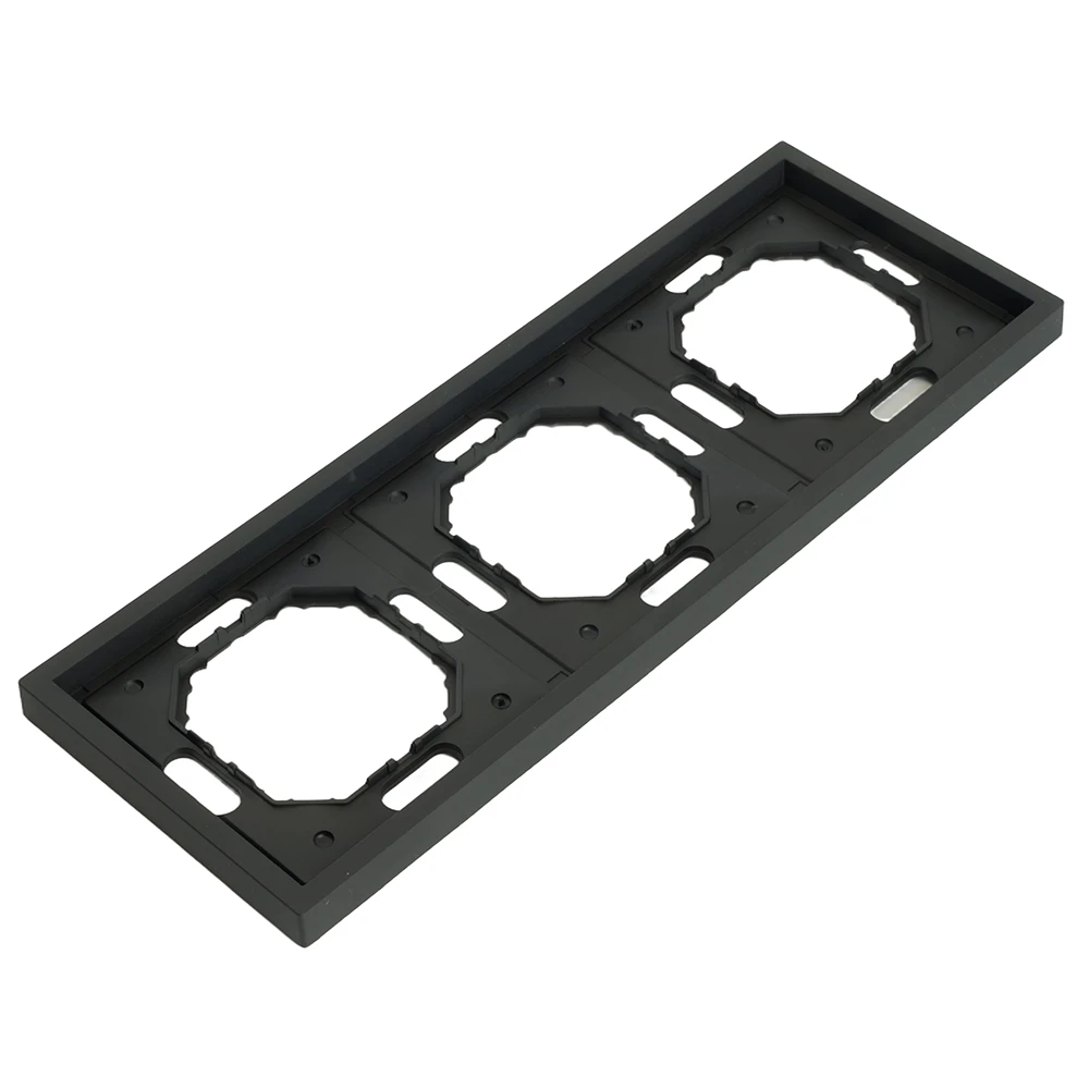 Рамка STEKKER, PFR00-5003-05 3-местная, серия Эмили, черный уголь, soft touch 49860 4