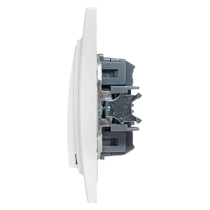 Выключатель 1-кл. СП Минск 10А IP20 бел. Basic EKF ERV10-021-10 6
