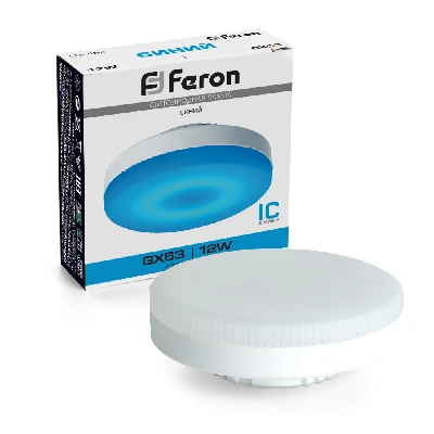 Лампа светодиодная Feron LB-455 GX53 12W 175-265V синяя 51019