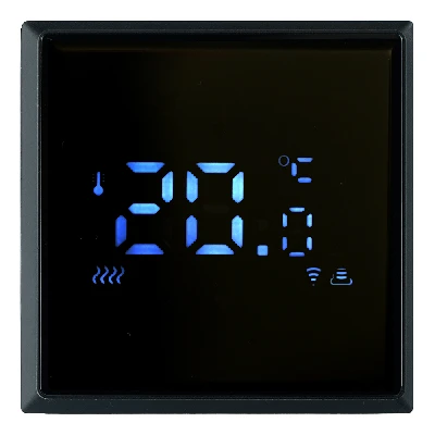 Терморегулятор Wi-Fi (механизм), STEKKER, 250В, 3500Вт, серия Эмили, RSW00-5119-05, черный уголь, soft touch 50377