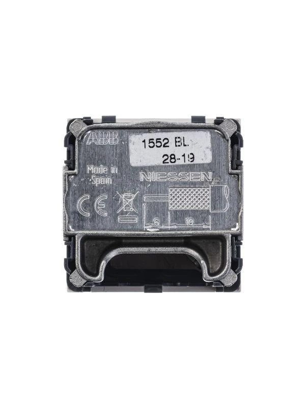 Розетка телевизионная одиночная TV/R/SAT 2мод. Zenit с накладкой бел. ABB 2CLA225130N1101 3
