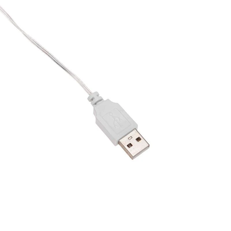 Гирлянда светодиодная "Карамельки" 1.5м 10LED прозрачный ПВХ питание USB тепл. бел. Neon-Night 304-001 1