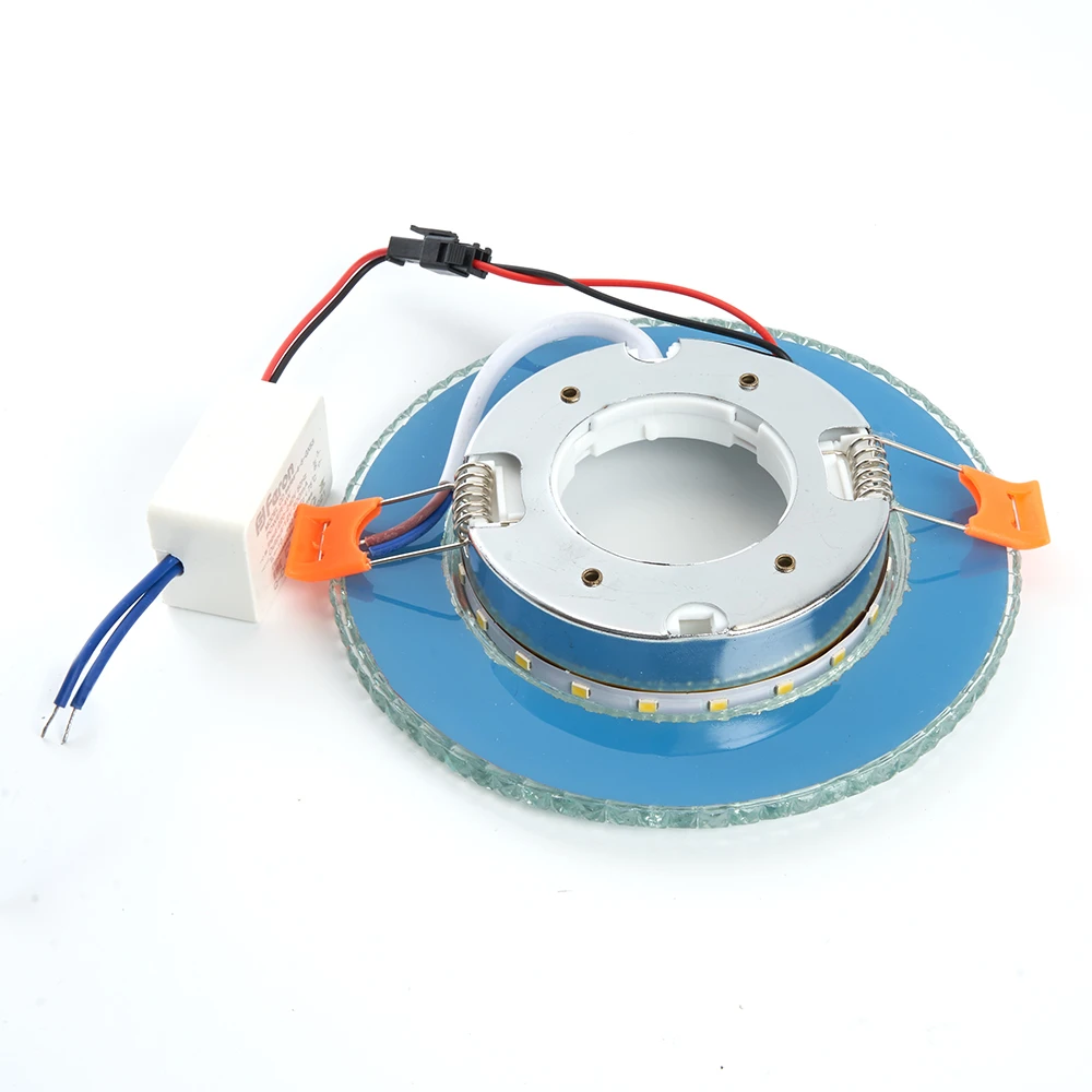 Светильник встраиваемый с белой LED подсветкой Feron CD4020 потолочный GX53 без лампы прозрачный 29473 6