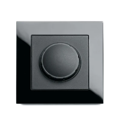 Выключатель диммирующий, STEKKER, GLS10-7006-05, 250В, 500W, серия Катрин, черный 39508
