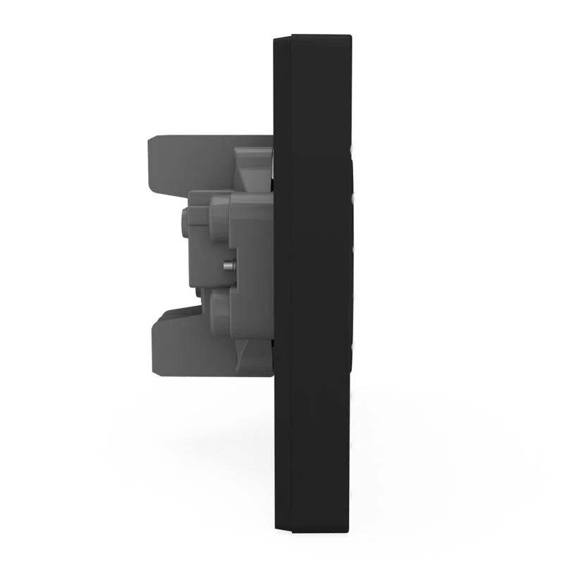 Розетка 2-м СП Pixel 16А IP20 без заземл. в сборе карбон TOKOV ELECTRIC TKE-PX-R2F-C14 3