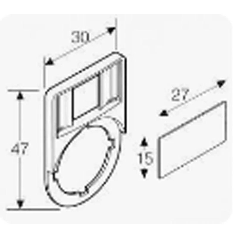 Держатель маркировки LH (10х25мм) Rexant 36-9010 4