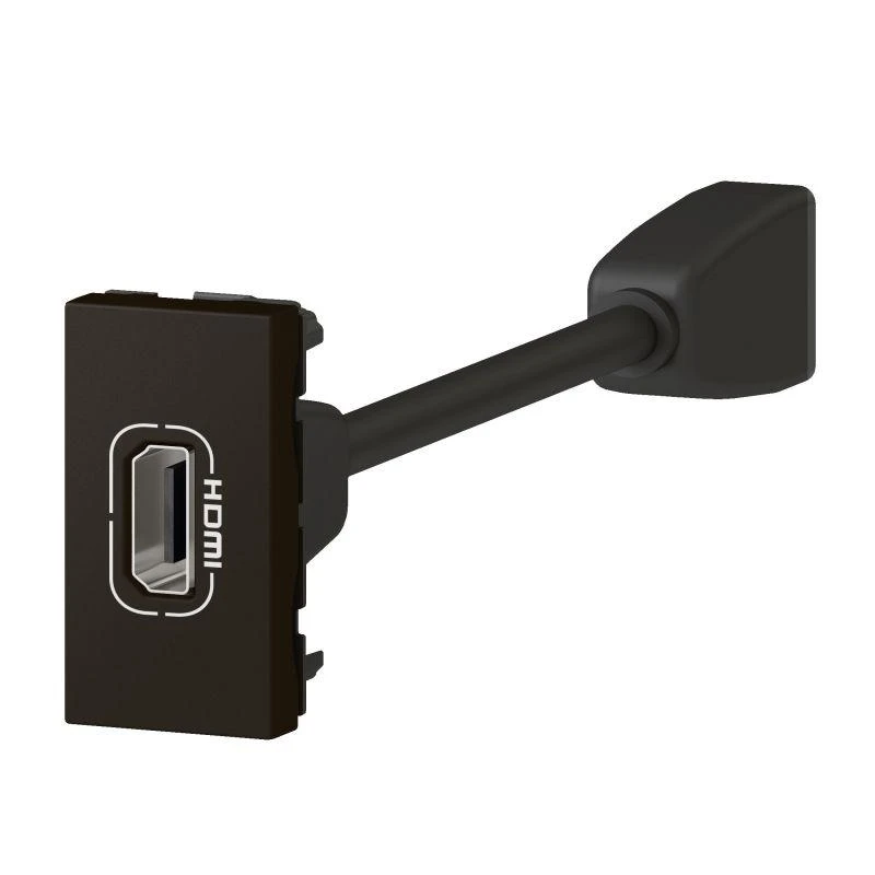 Розетка 1мод. HDMI Mosaic со шнуром черн. Leg 079478L 1
