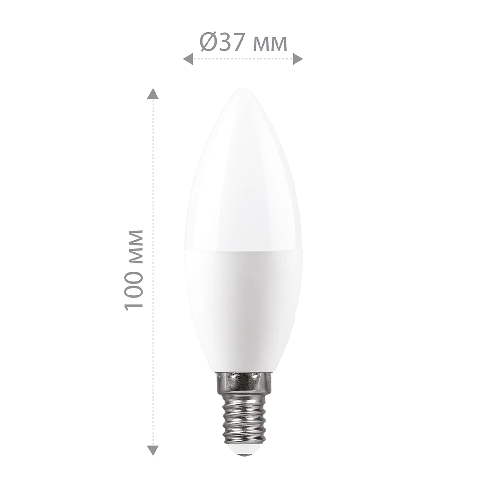 Лампа светодиодная Feron LB-570 Свеча E14 9W 175-265V 2700K 25798 2