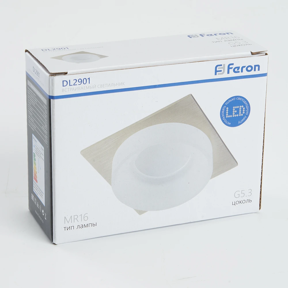 Светильник встраиваемый Feron DL2901 потолочный MR16 G5.3 хром 41140 3