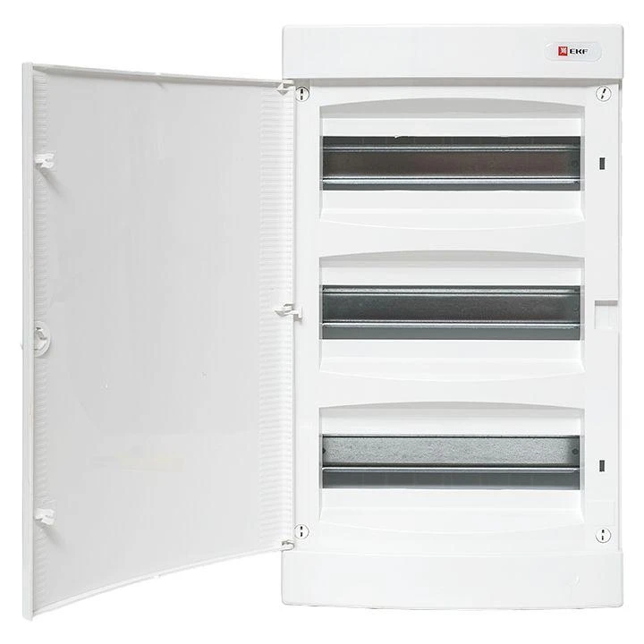 Щит распределительный навесной Unix 3х12мод. IP41 бел. дверь PROxima EKF ux-3x12-nw 6