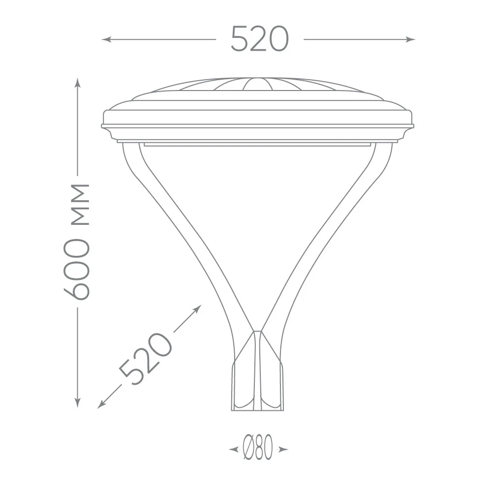 Светильник уличный FERON, SP7020, 50W 5000lm 5000K, серый 48440 3