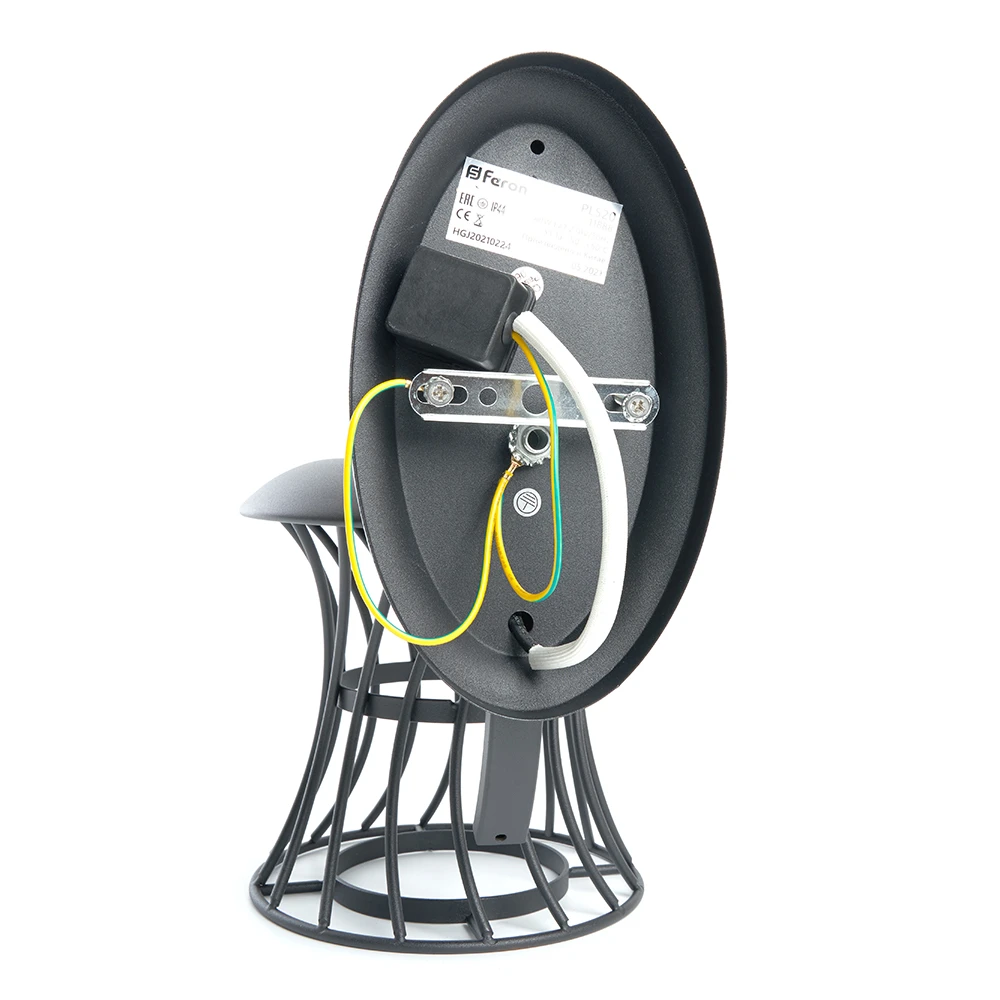 Светильник садово-парковый Feron PL520 на стену вниз 60W E27 230V, черный 11888 3