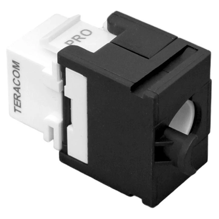 Модуль Keystone кат.5E неэкранир. 110 IDC 180град. самозажимной (Toolless) черн. TERACOM PRO EKF TRP-KSTN-T180D-5EUTP-BLK 1