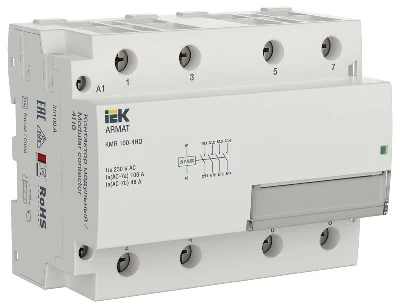 Контактор модульный KMR 100А 24В AC/DC 4НО ARMAT IEK AR-KMR20-100-40-024