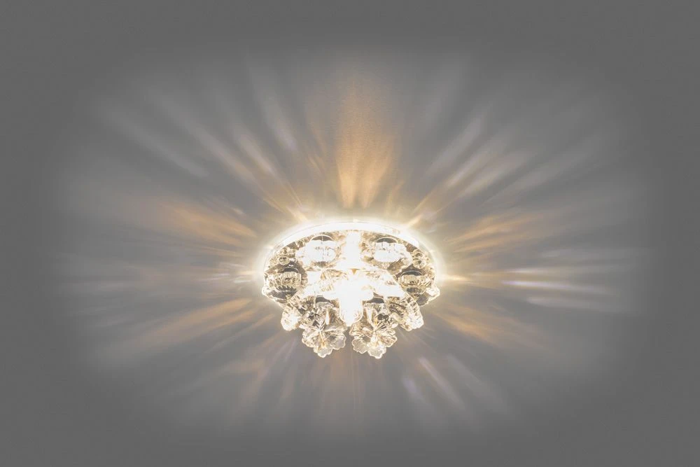 Светильник встраиваемый с белой LED подсветкой Feron 1540 потолочный JCD9 G9 прозрачный 27973 1