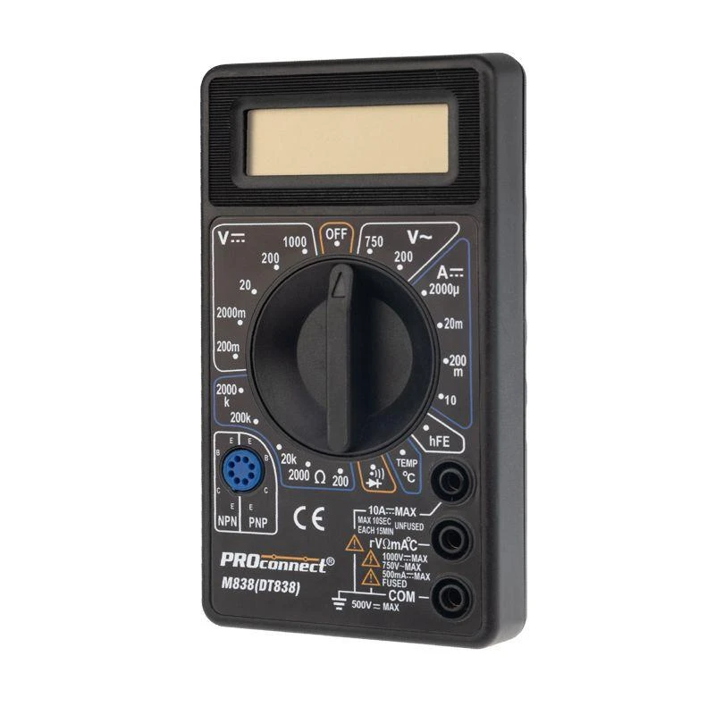 Мультиметр портативный M838 (DT838) PROCONNECT 13-3013 1