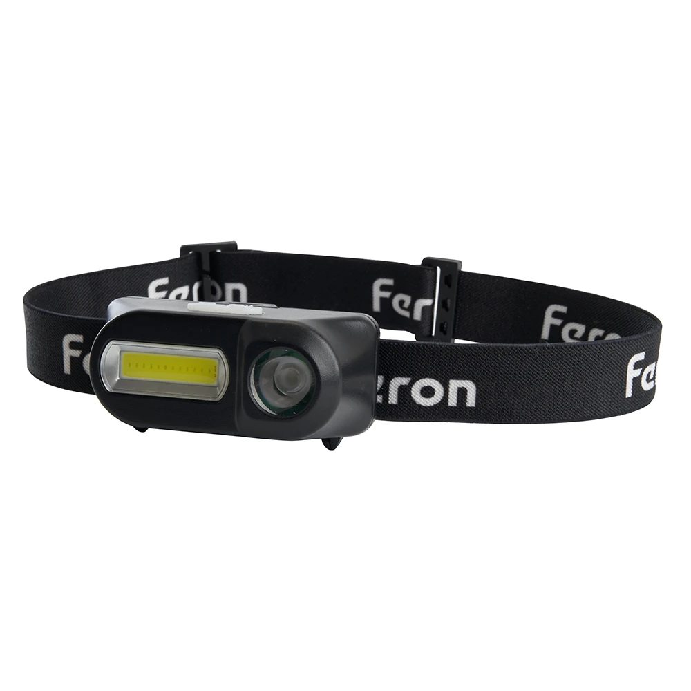 Фонарь налобный Feron TH2309 с аккумулятором USB 1*18650, 3W+2W XPE+COB IP44, пластик 41713 5