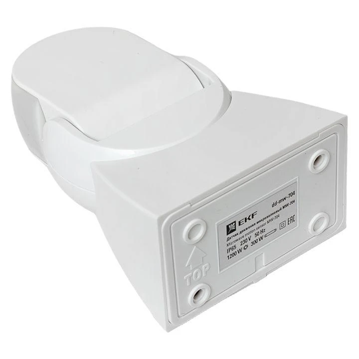 Датчик движения микроволновый MW-704 1200Вт 180град. до 15м IP65 бел. PROxima EKF dd-mw-704 2