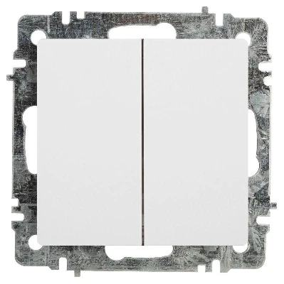 Переключатель 2-кл. СП Accent 6-107-01 10А IP20 250В AL/CU бел. Intro Б0063554