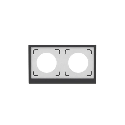Рамка 2-м KANT IP44 черн. уголь DKC7012944