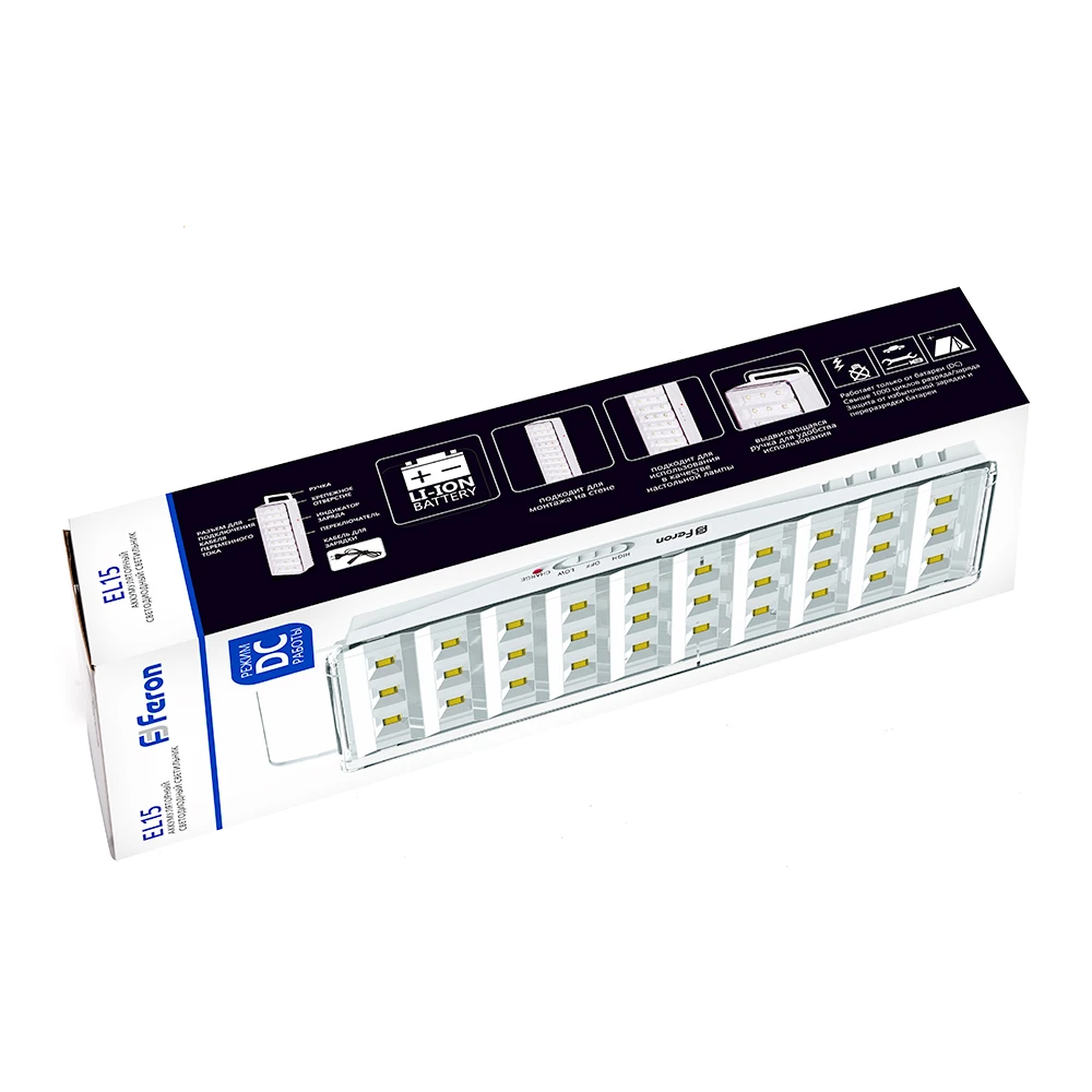 Светильник аккумуляторный, 30 LED DC, белый, EL15 12896 6